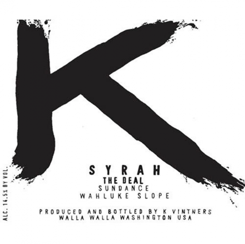 K Vintners The Deal Sundance Vineyard Syrah 2014