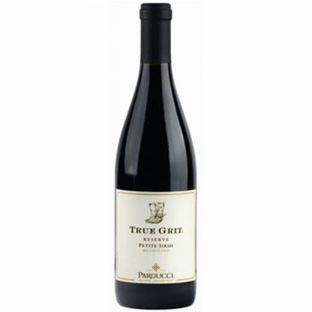 Parducci True Grit Reserve Petite Sirah 2015 | Bold Dinner Wine | Pairs with Beef, Lamb, Rice Dishes | Serve 60-65°F | Drink now thru 2028 | Petite Sirah | Mendocino, California