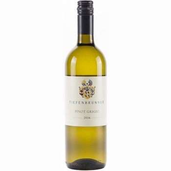 Tiefenbrunner Pinot Grigio Vigneti delle Dolomiti IGT 2016 | Crisp & Pure | Versatile - Pairs w/ Shellfish, Fish, White Meat, Exotic/Spicy, Soft Cheese | Serve 40-50°F | Drink now thru 2022 | 91WA | White Wine | Pinot Grigio | Trentino-Alto Adige/Sudtirol, Italy