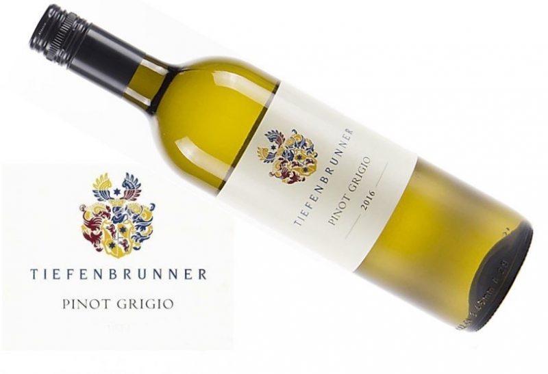 Tiefenbrunner Pinot Grigio Vigneti delle Dolomiti IGT 2017 | Crisp & Pure | Versatile - Pairs w/ Shellfish, Fish, White Meat, Exotic/Spicy, Soft Cheese | Serve 40-50°F | Drink now thru 2020| 92WA | White Wine | Pinot Grigio | Trentino-Alto Adige/Sudtirol, Italy