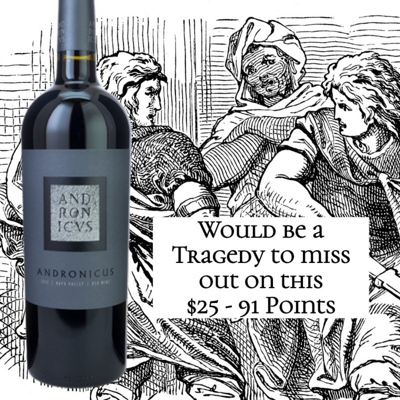 Titus Andronicus Red Wine 2015