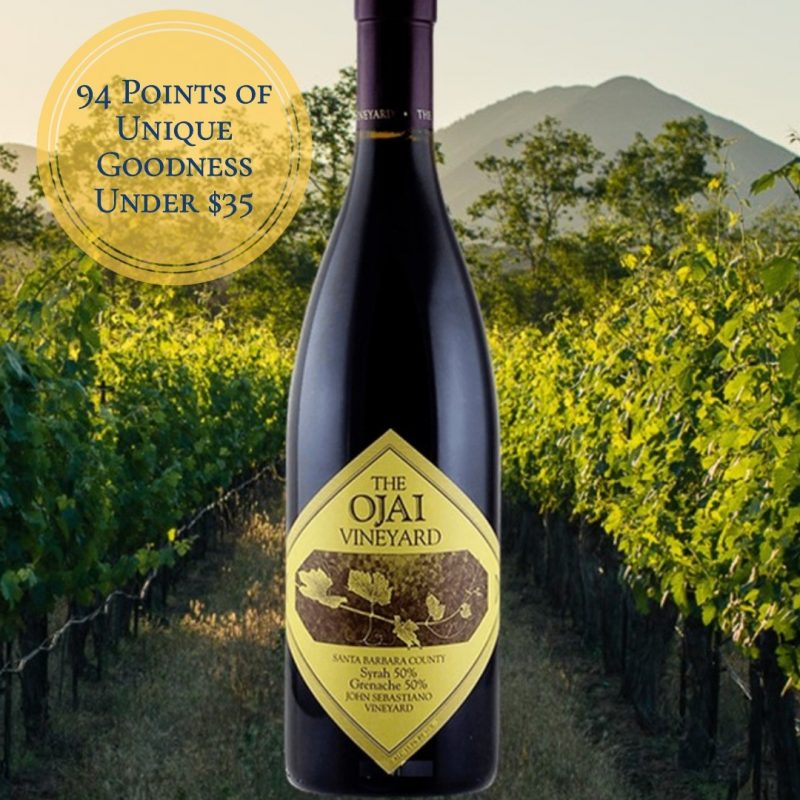 Ojai John Sebastiano Vineyard Syrah Grenache 2016