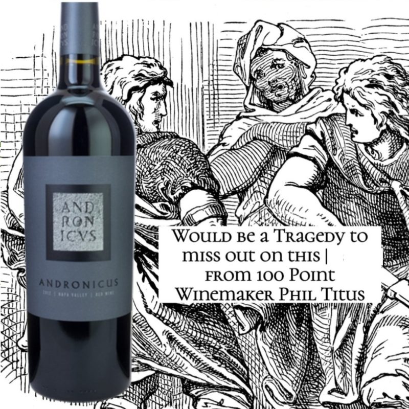 Titus Andronicus Red Wine 2019